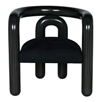 Hockney Black Mahogany Chair