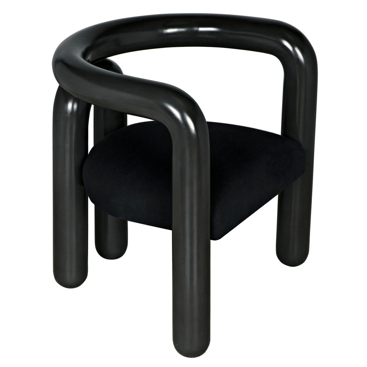 Hockney Black Mahogany Chair