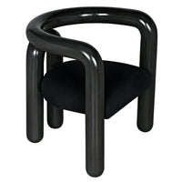 Hockney Black Mahogany Chair