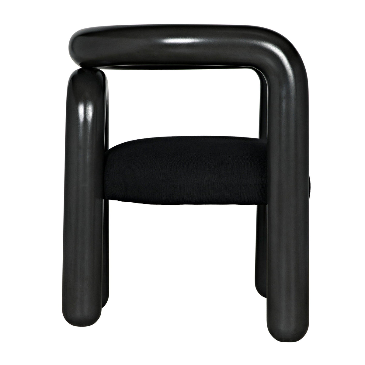 Hockney Black Mahogany Chair