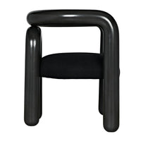 Hockney Black Mahogany Chair