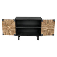 Brook 2 Door Black & Sea Grass Sideboard