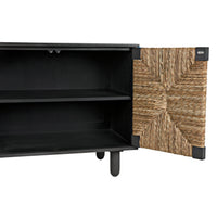 Brook 2 Door Black & Sea Grass Sideboard