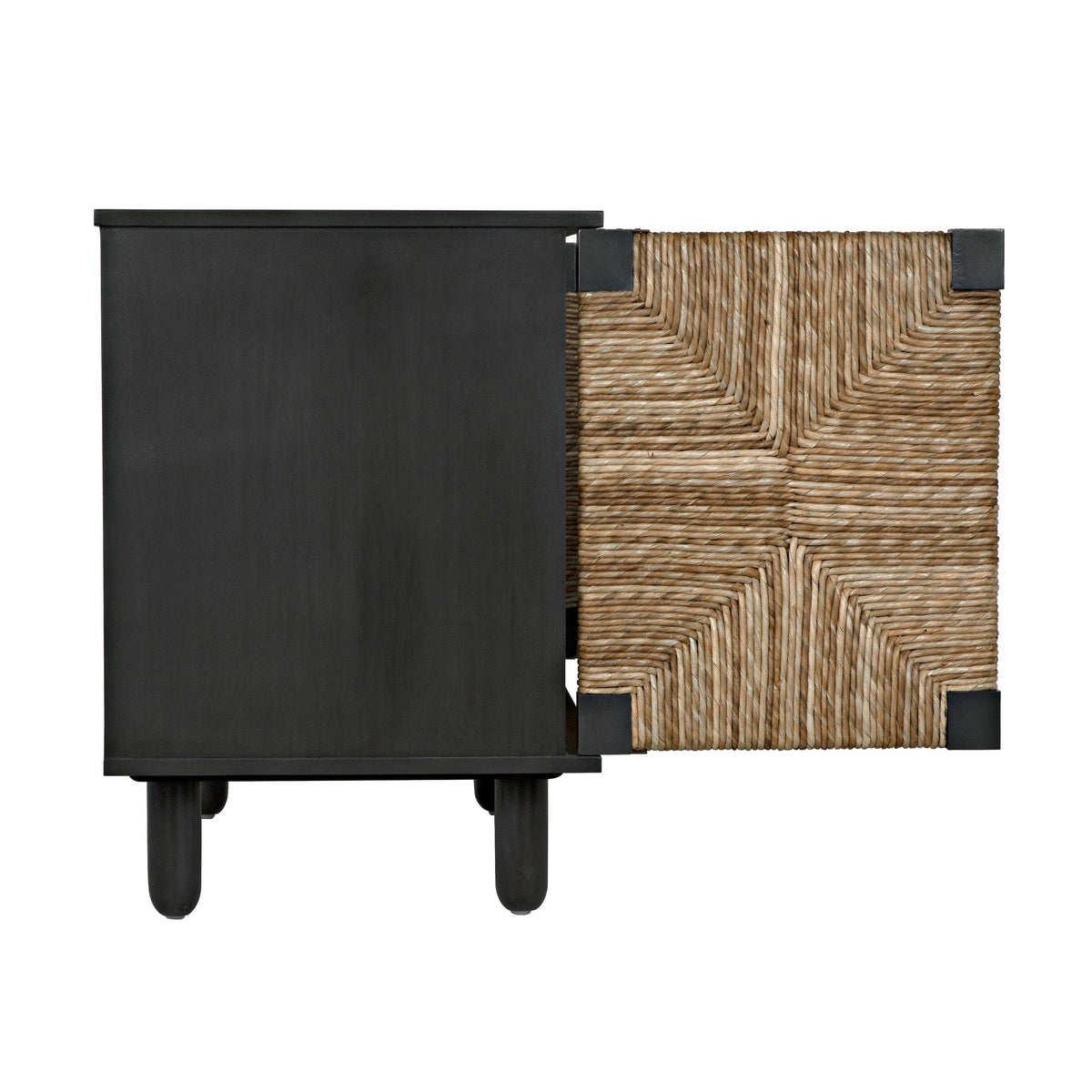 Brook 2 Door Black & Sea Grass Sideboard