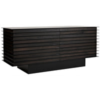 Elevation Sideboard Ebony Walnut with Steel