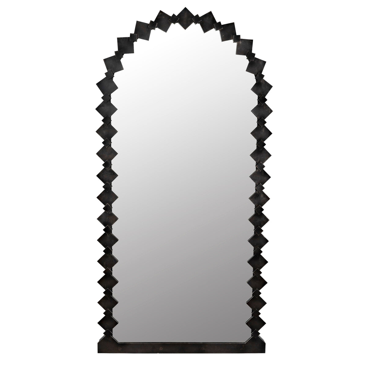 Aya Black Metal Oversized Floor Mirror
