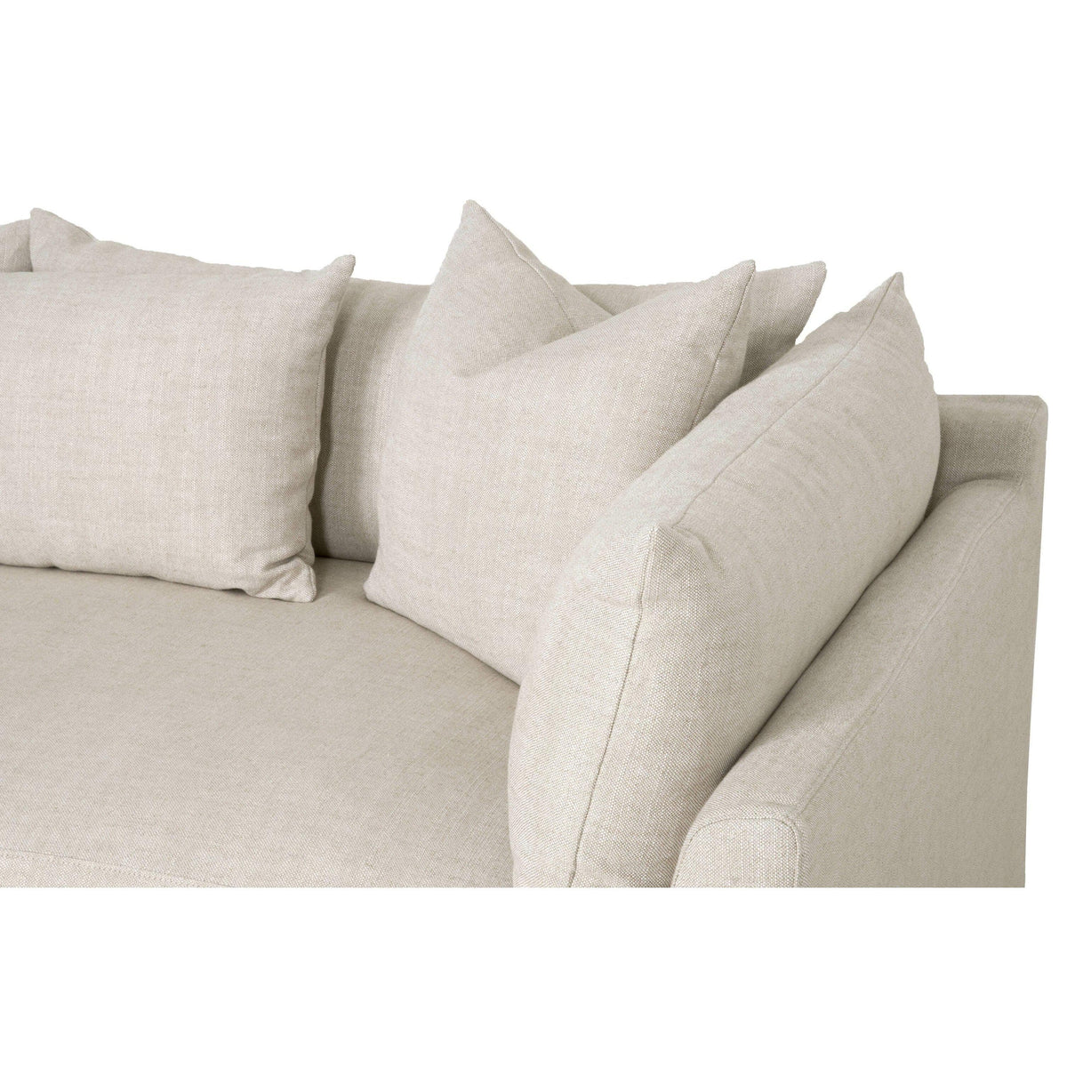 Hayberry Beige Slipcover Left Arm Facing Sectional