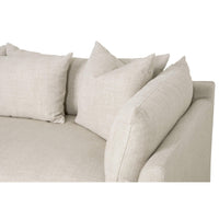 Hayberry Beige Slipcover Left Arm Facing Sectional
