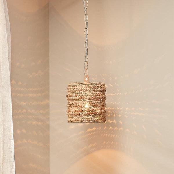 Wood Beaded Pendant