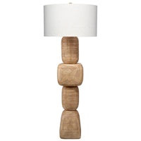 Wood Totem Floor Lamp