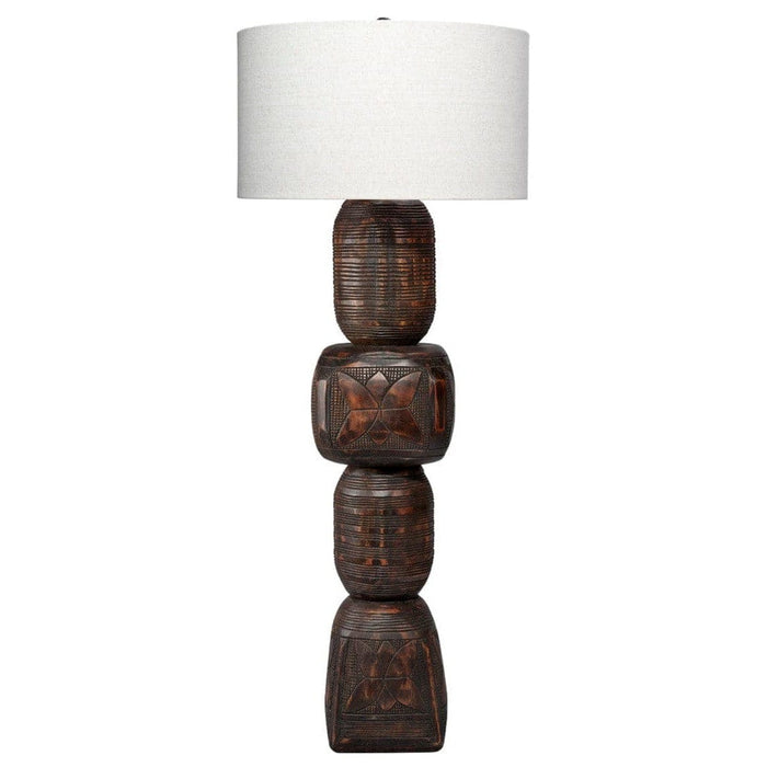 Black Wood Floor Lamp
