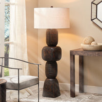 Black Wood Floor Lamp