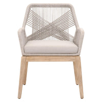 Lulu Taupe Rope Arm Chair, Set of 2
