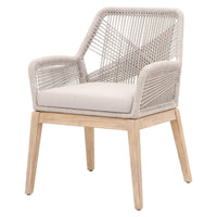 Lulu Taupe Rope Arm Chair, Set of 2