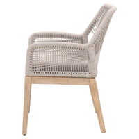 Lulu Taupe Rope Arm Chair, Set of 2