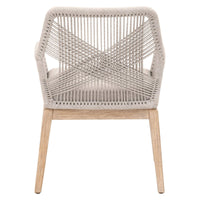 Lulu Taupe Rope Arm Chair, Set of 2