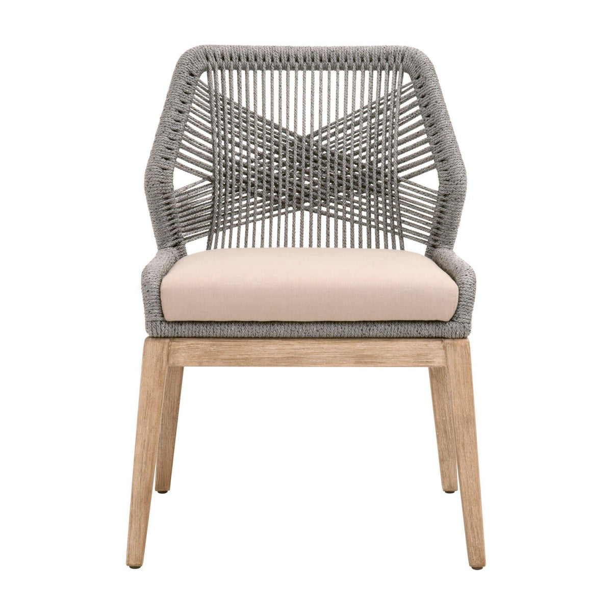 Lulu Platinum Rope Dining Chair, Set of 2