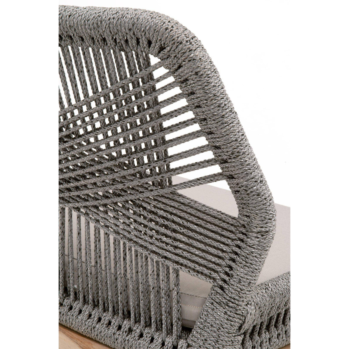 Lulu Platinum Rope Outdoor Counter Stool