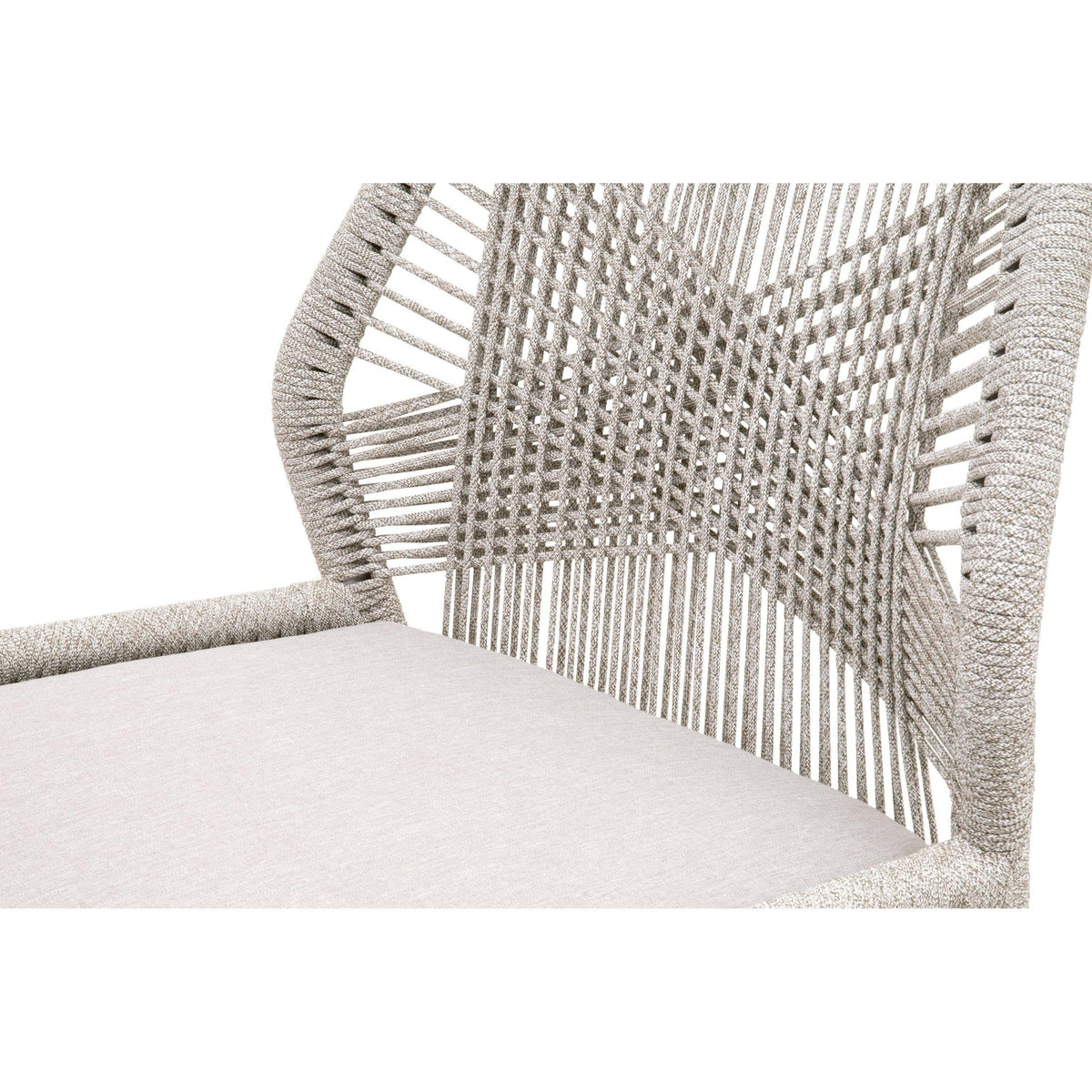 Lulu Taupe Rope Outdoor Counter Stool