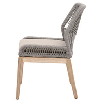 Lulu Platinum Rope Outdoor Dining Chair, Set of 2