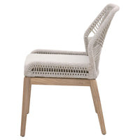 Lulu Taupe Rope Outdoor Dining Chair, Set of 2