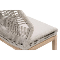 Lulu Taupe Rope Outdoor Dining Chair, Set of 2