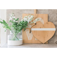 Natural Mod Heart Charcuterie Board