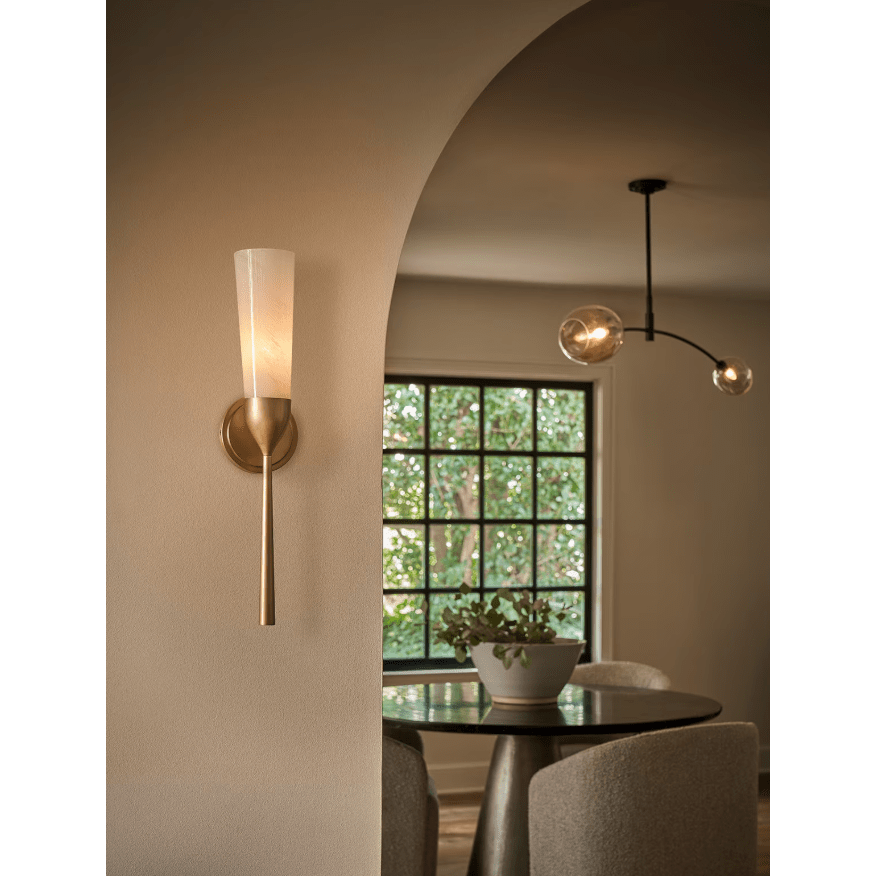 Mousseaux Fluted Brass Sconce