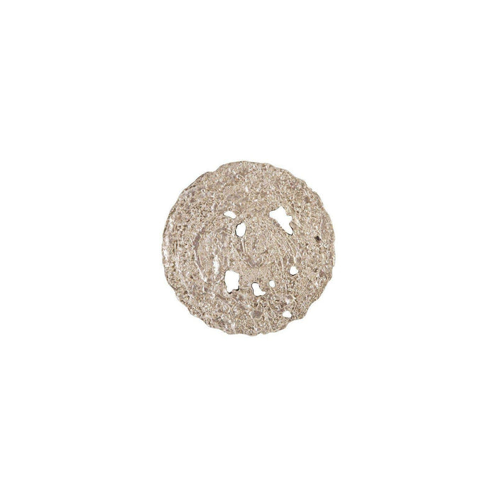 Silver Leaf Molten Wall Disc, Small