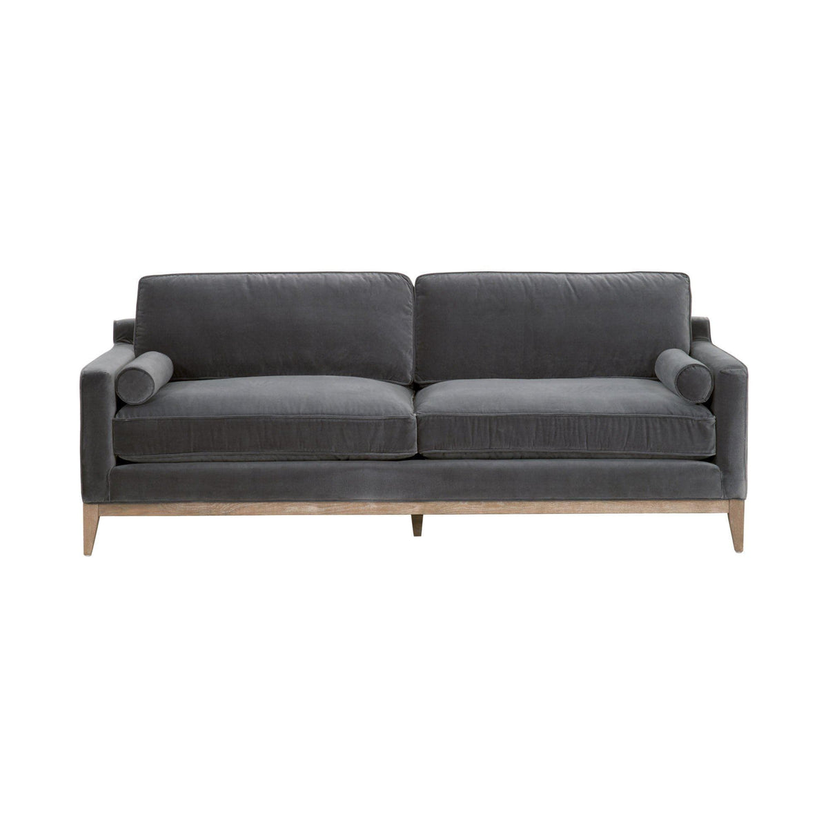 Preston Dove Gray Velvet Sofa