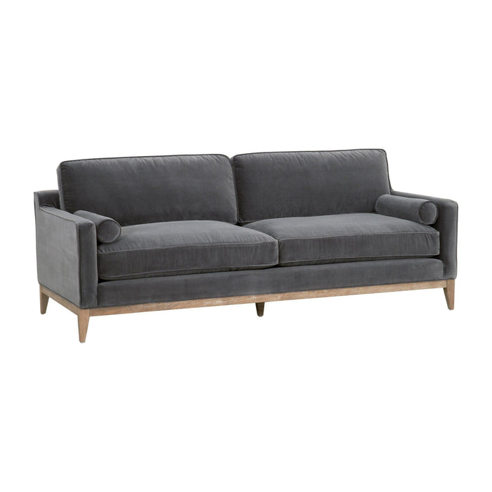 Preston Dove Gray Velvet Sofa