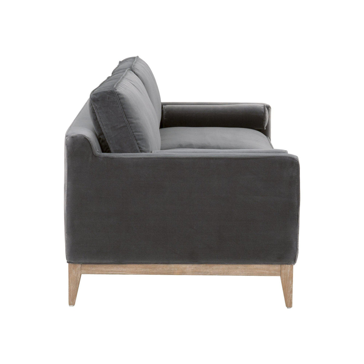 Preston Dove Gray Velvet Sofa