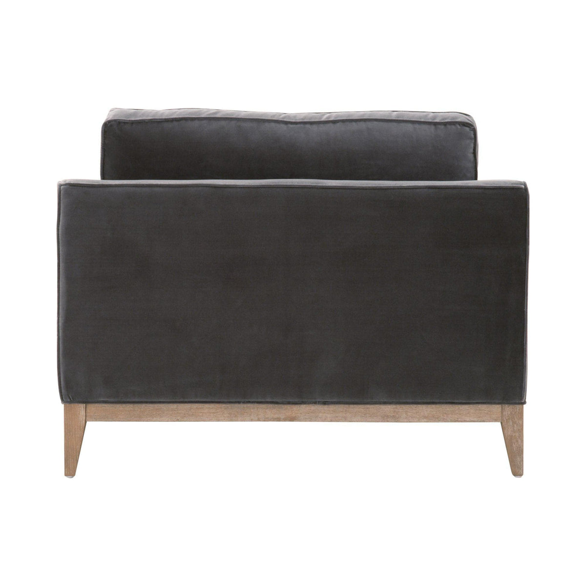 Preston Dove Gray Velvet Sofa Chair
