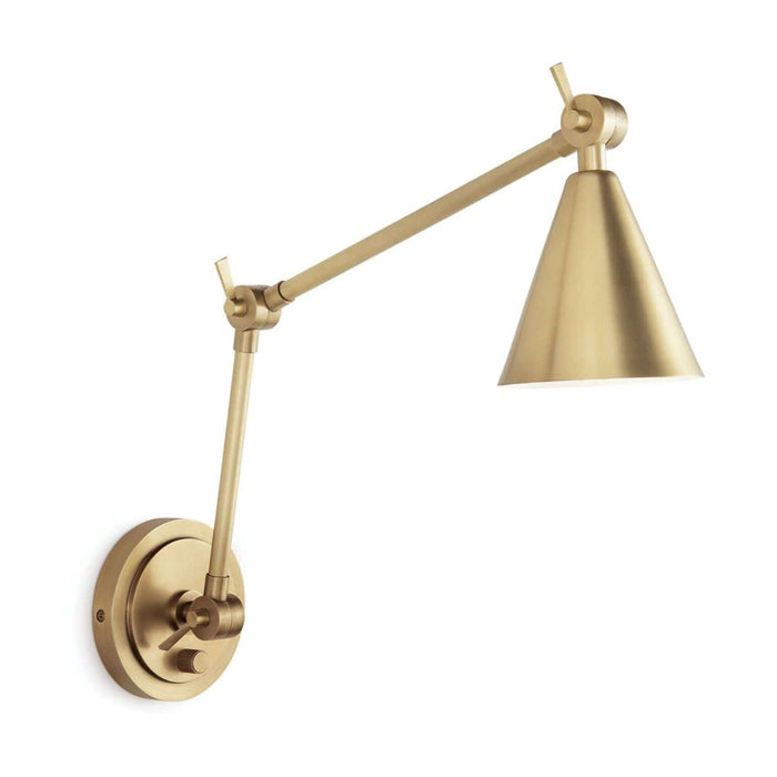 Sal Task Sconce Natural Brass