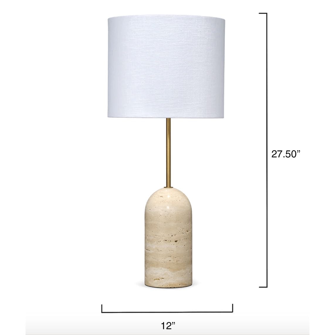 Travertine Table Lamp