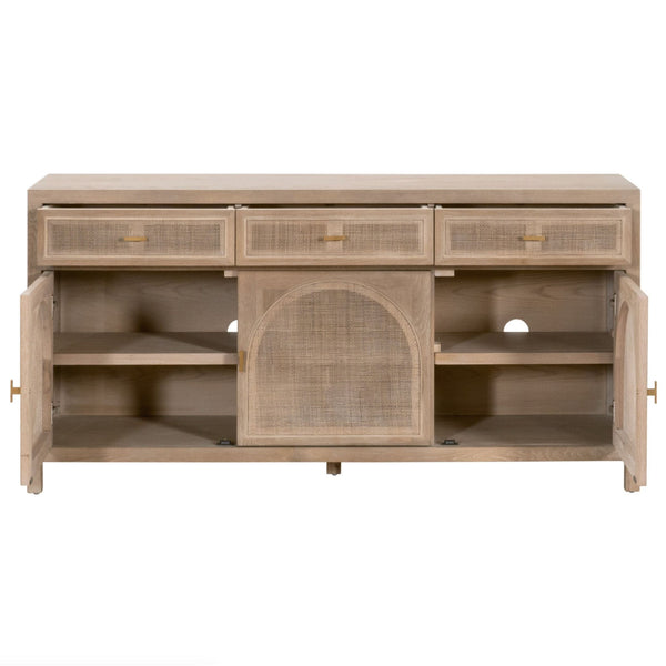 Callie Gray Cane Media Sideboard