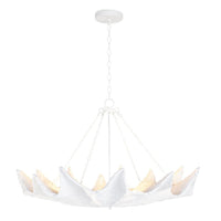 Coastal Living White Clam Chandelier