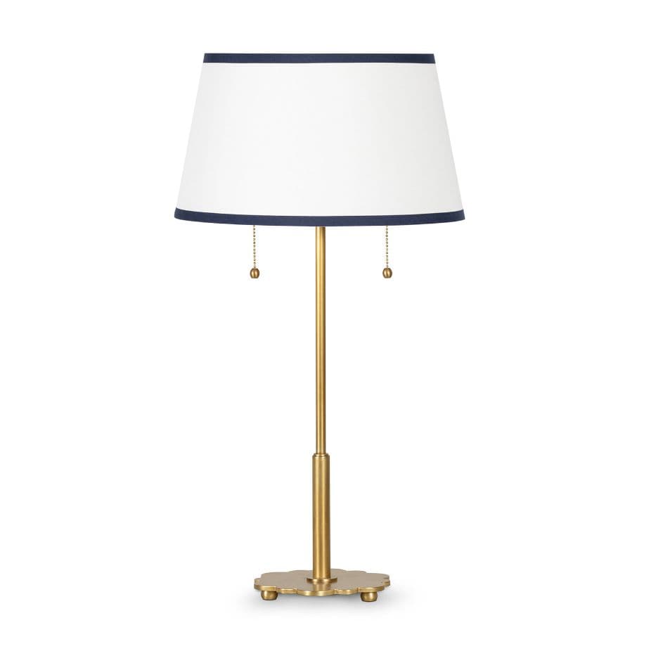 Southern Living Navy Trim Daisy Table Lamp