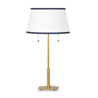 Southern Living Navy Trim Daisy Table Lamp
