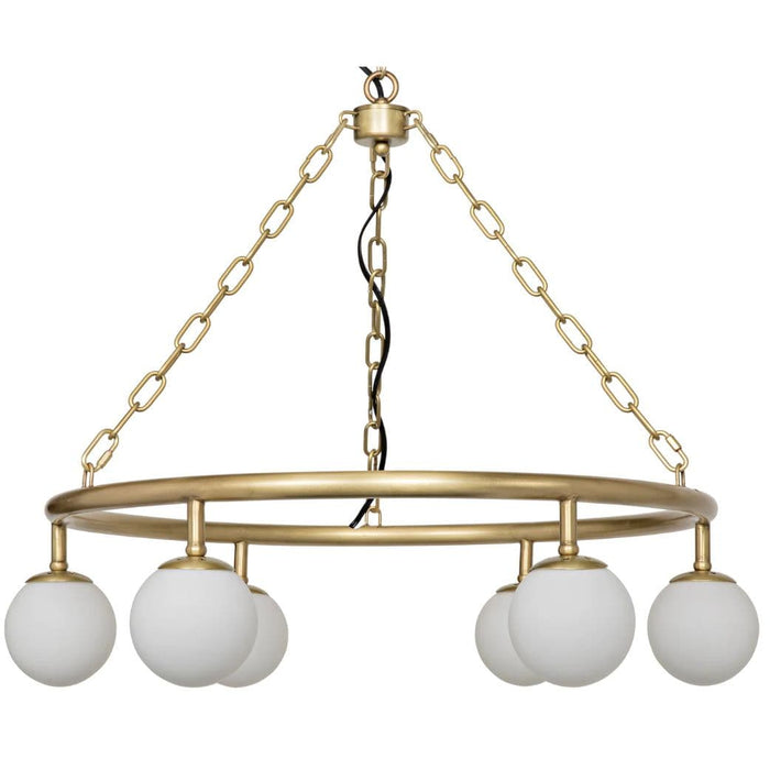 Modena Chandelier Small Metal with Brass Finish