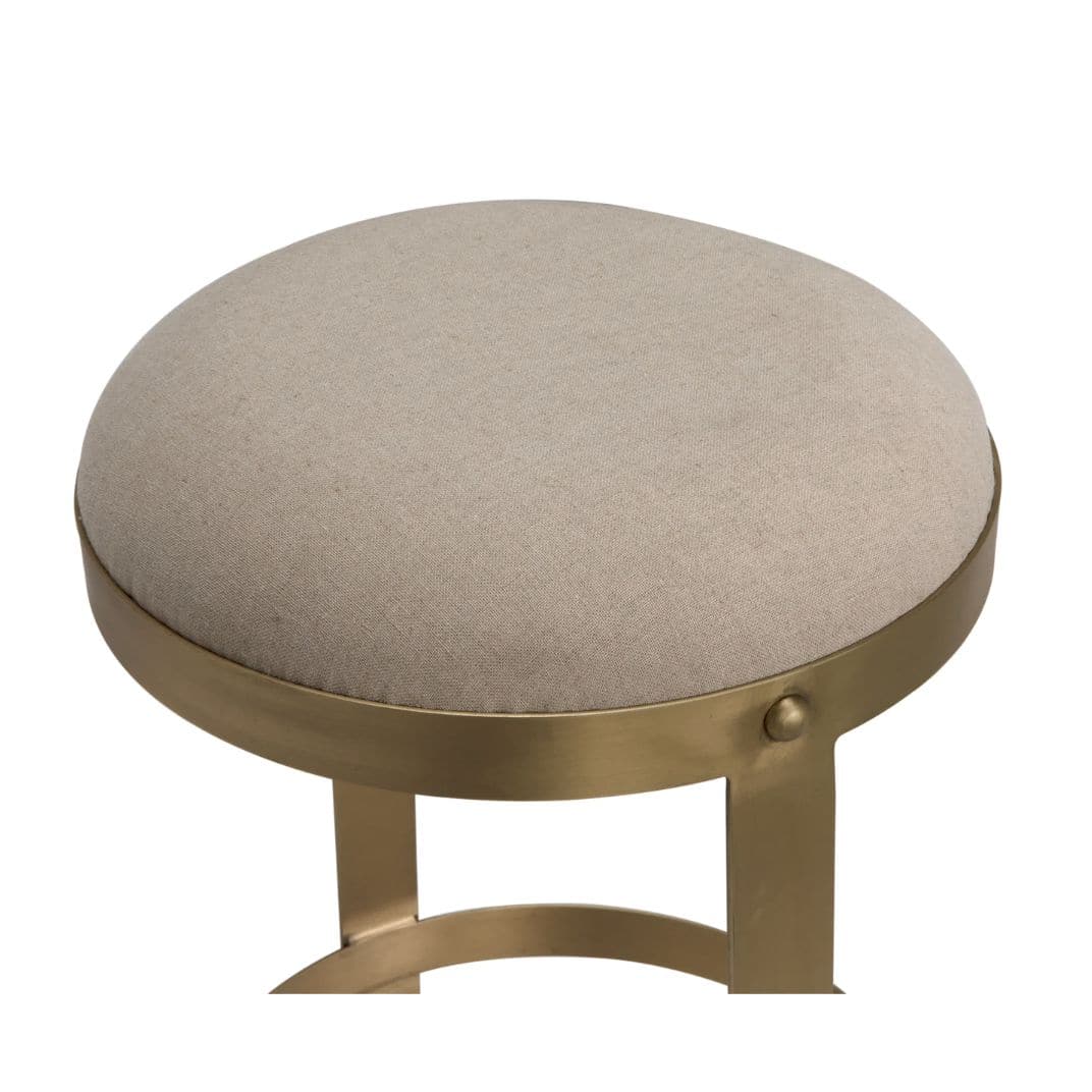 Dior Counter Stool Metal with Brass Finish