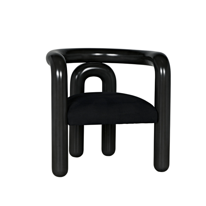 Hockney Black Mahogany Chair