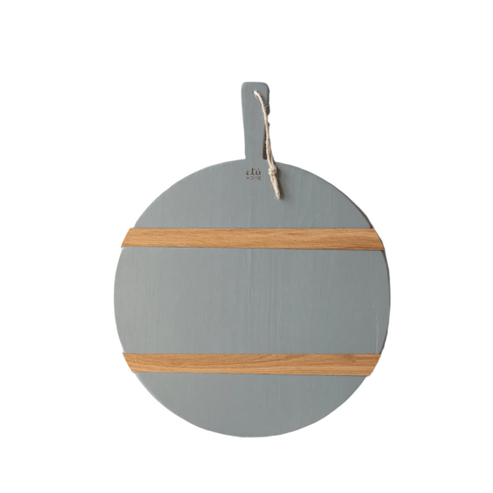 Grey Round Mod Charcuterie Board, Medium