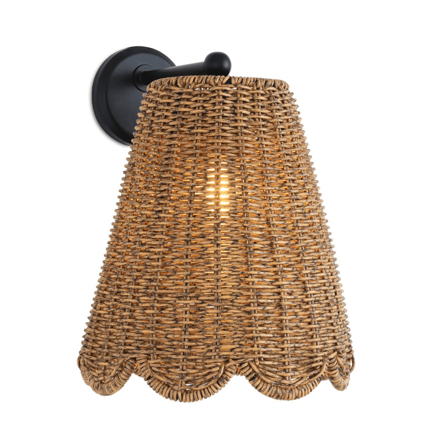 Summer Rattan Outdoor Hanging Sconce