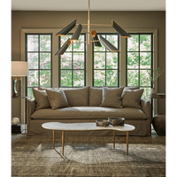 Vest Chandelier Blackened Brass and Natural Brass
