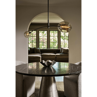 Artemis Pendant Double Oil Rubbed Bronze with Champagne Glass