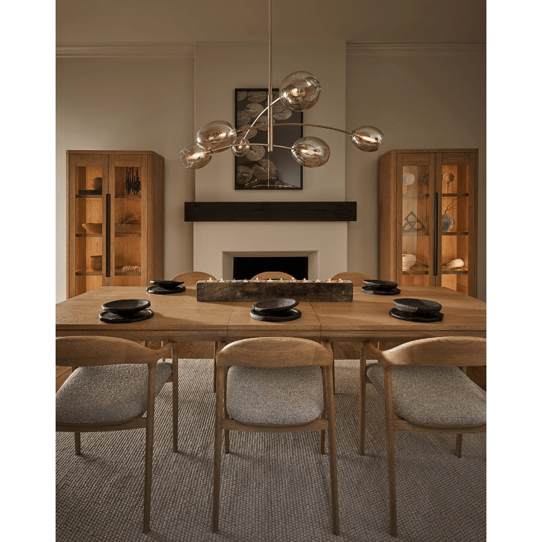 Artemis Chandelier Oil Rubbed Bronze with Champagne Glass