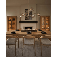 Artemis Chandelier Oil Rubbed Bronze with Champagne Glass