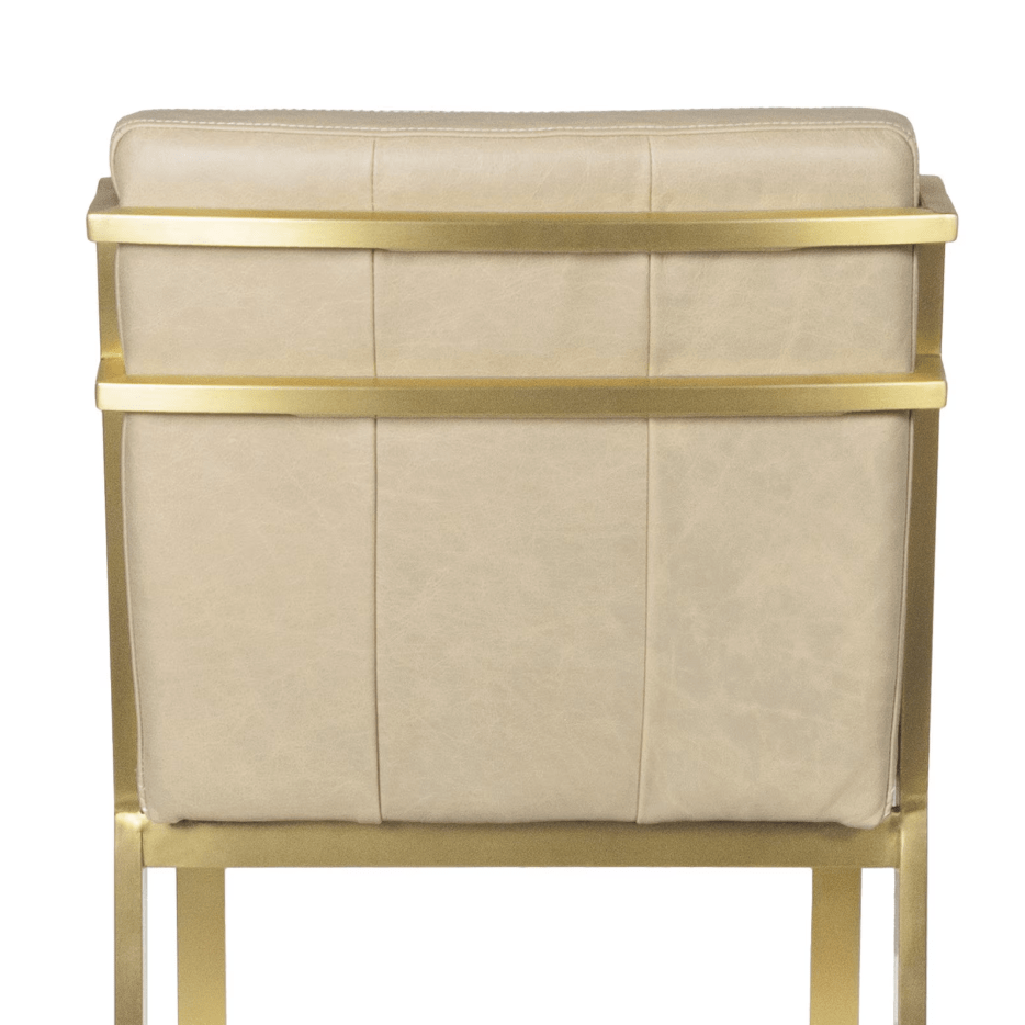 Chantal Leather Counter Stool Cappuccino