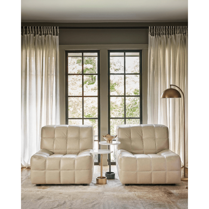 Myles Accent Table in Polished Nickel, Oil Rubbed Bronze, and Natural Brass Options